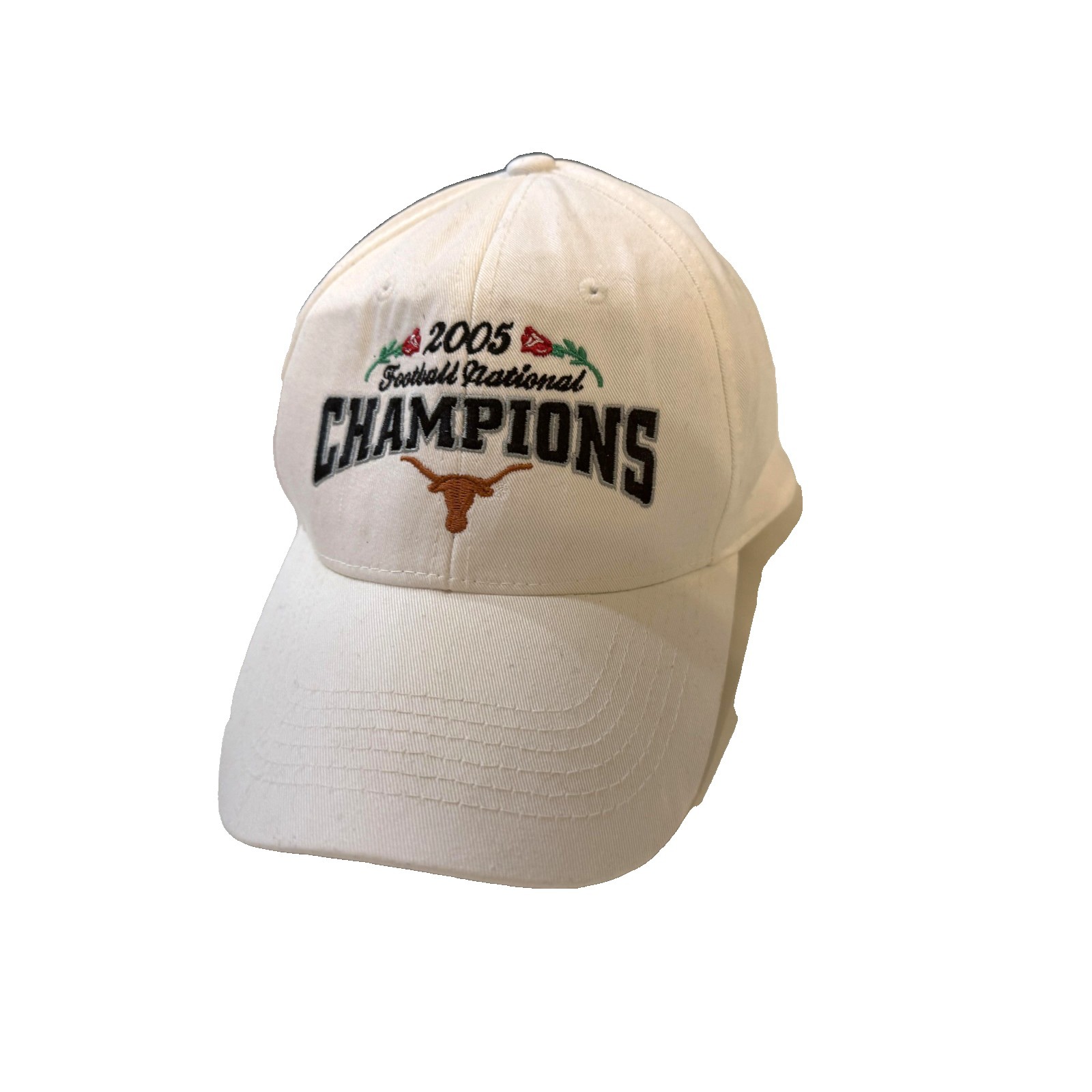 Vintage 2005 Texas Longhorns National Champions Rose Bowl Ncaa Snapback Hat Y2k